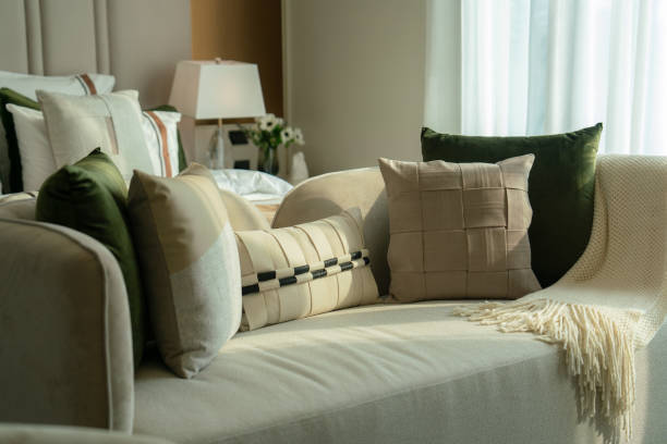 قیمت خرید مبل سبز و کرم با فروش عمده